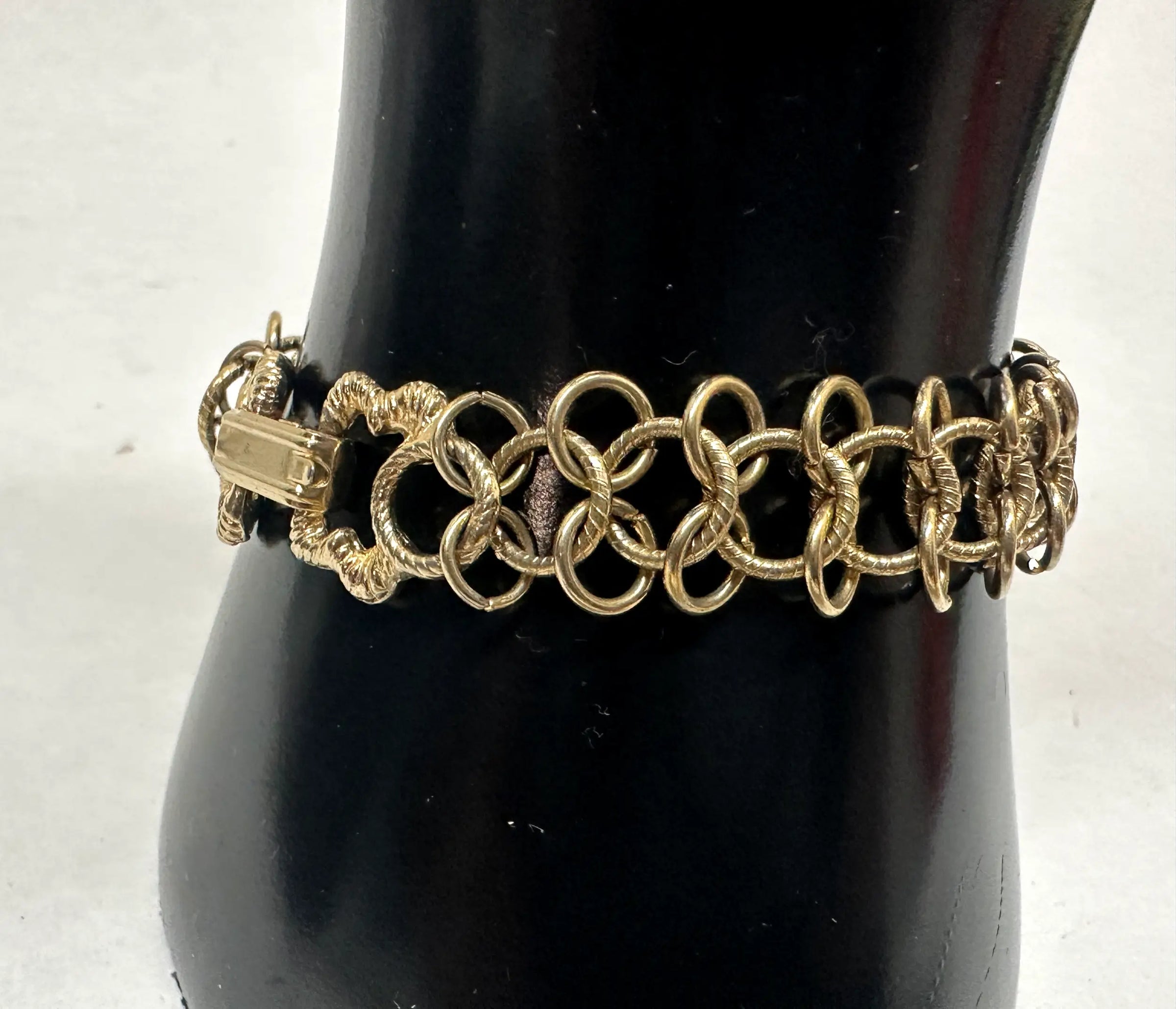 Goldette Gold Tone Multi-Chain Link 7" Bracelet - Hers and His Treasures