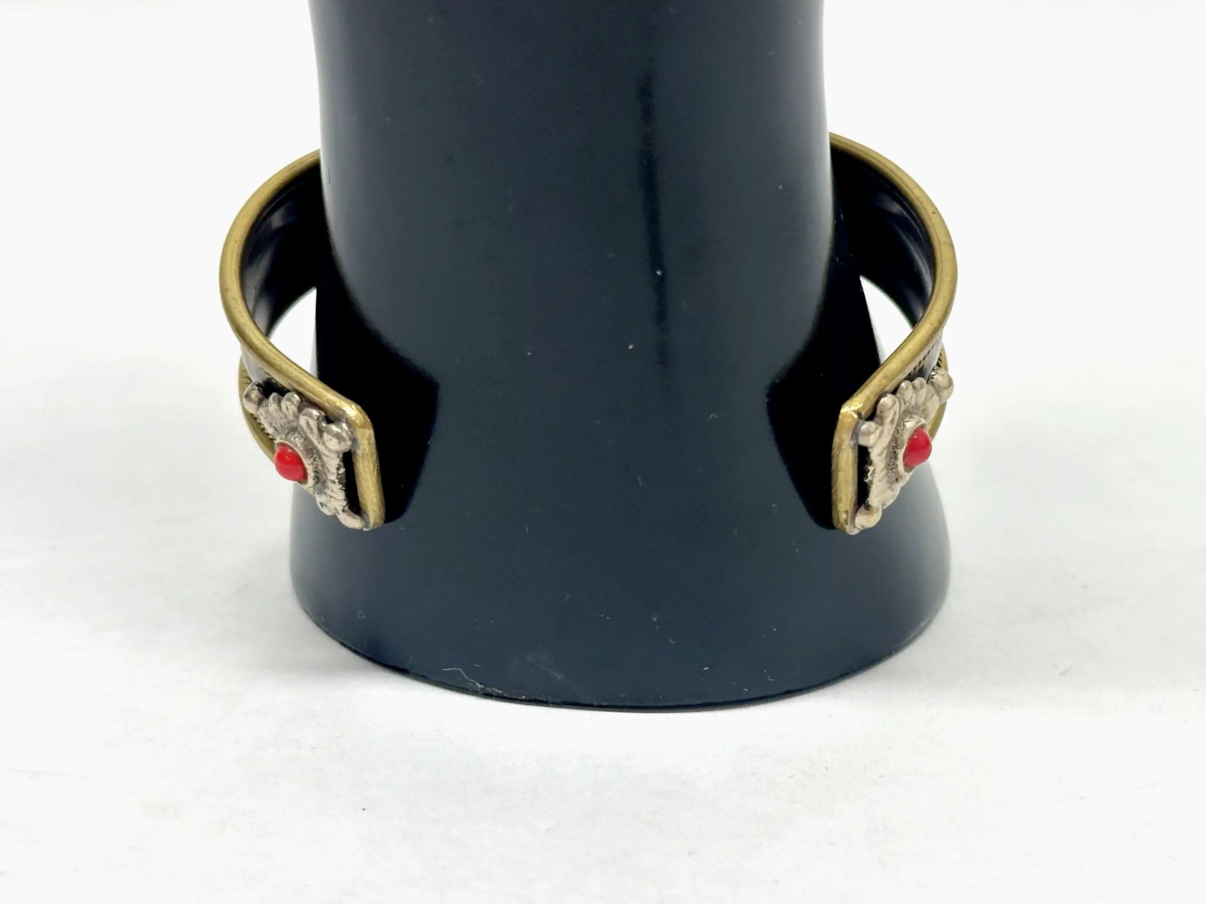 Vintage Hare Krishna Copper Brass Cuff Bracelet - Hers and His Treasures