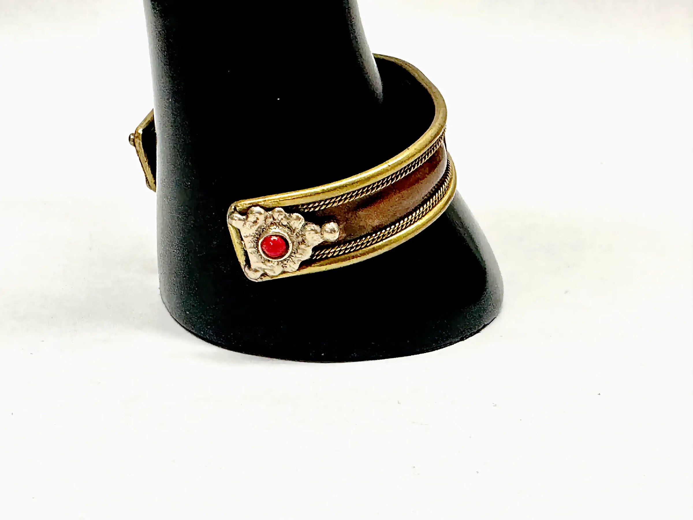 Vintage Hare Krishna Copper Brass Cuff Bracelet - Hers and His Treasures