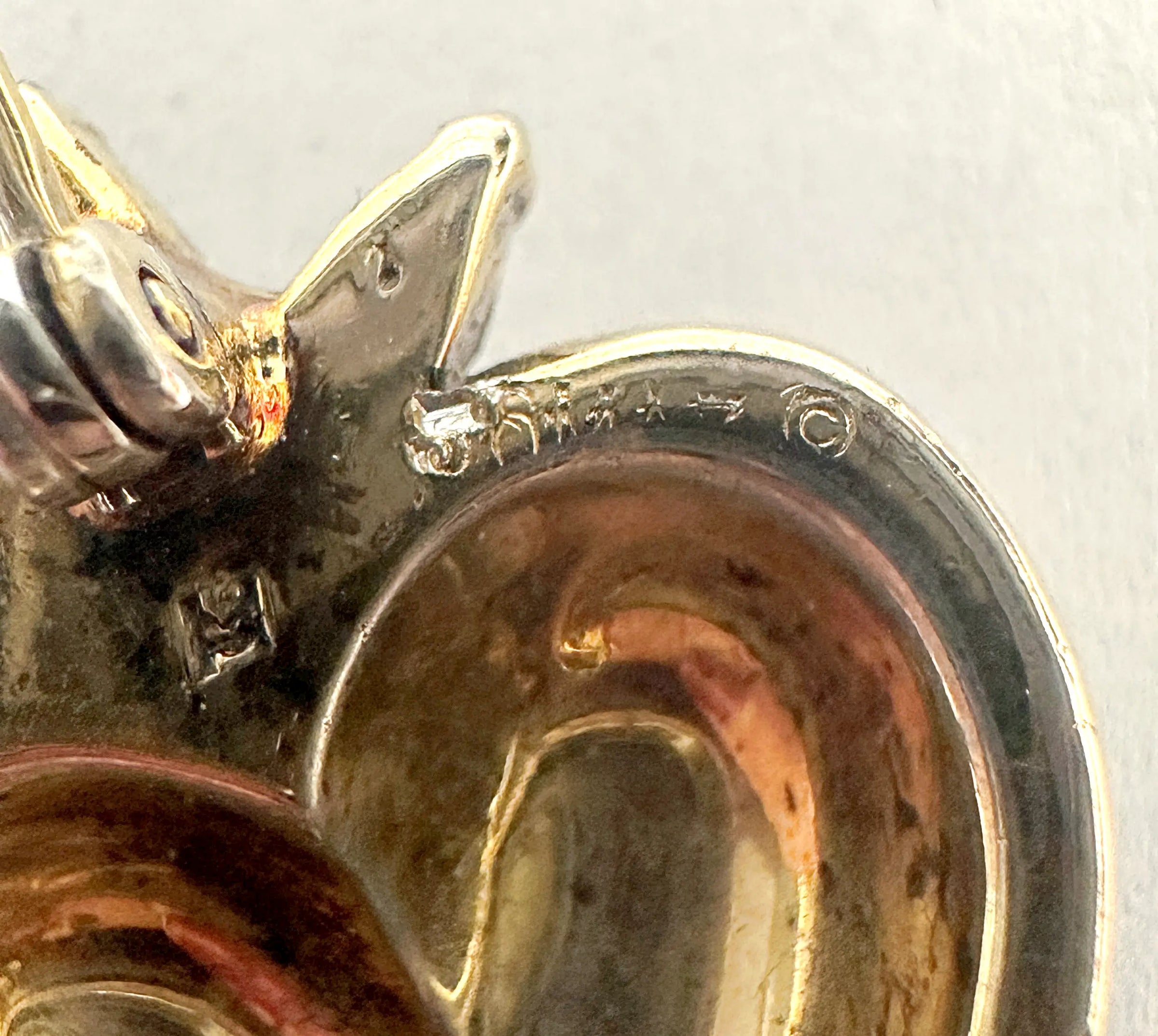 1960 Jomaz Signed Strawberry Rhinestone Brooch Pin - Hers and His Treasures