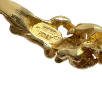 Kirks Folly Cherub Guardian Angel Gold Tone Ring Sz 7 - Hers and His Treasures