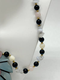 1980's LEE SANDS Mother of Pearl Lions Head Necklace - Hers and His Treasures