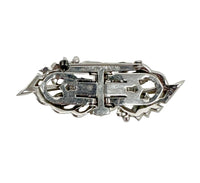 Mazer Duette Rhinestone Brooch Dress Clip - Hers and His Treasures