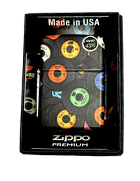 Zippo Records Design 540 Matte Windproof Lighter - Hers and His Treasures