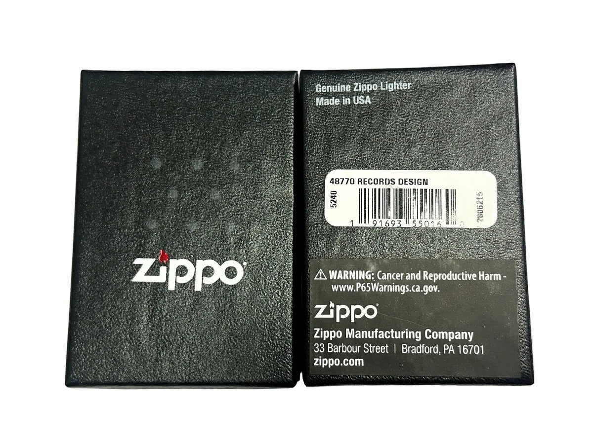 Zippo Records Design 540 Matte Windproof Lighter - Hers and His Treasures