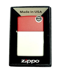 Zippo 47295 America's 250th Anniversary Red Top/White Bottom Zippo Lighter - Hers and His Treasures