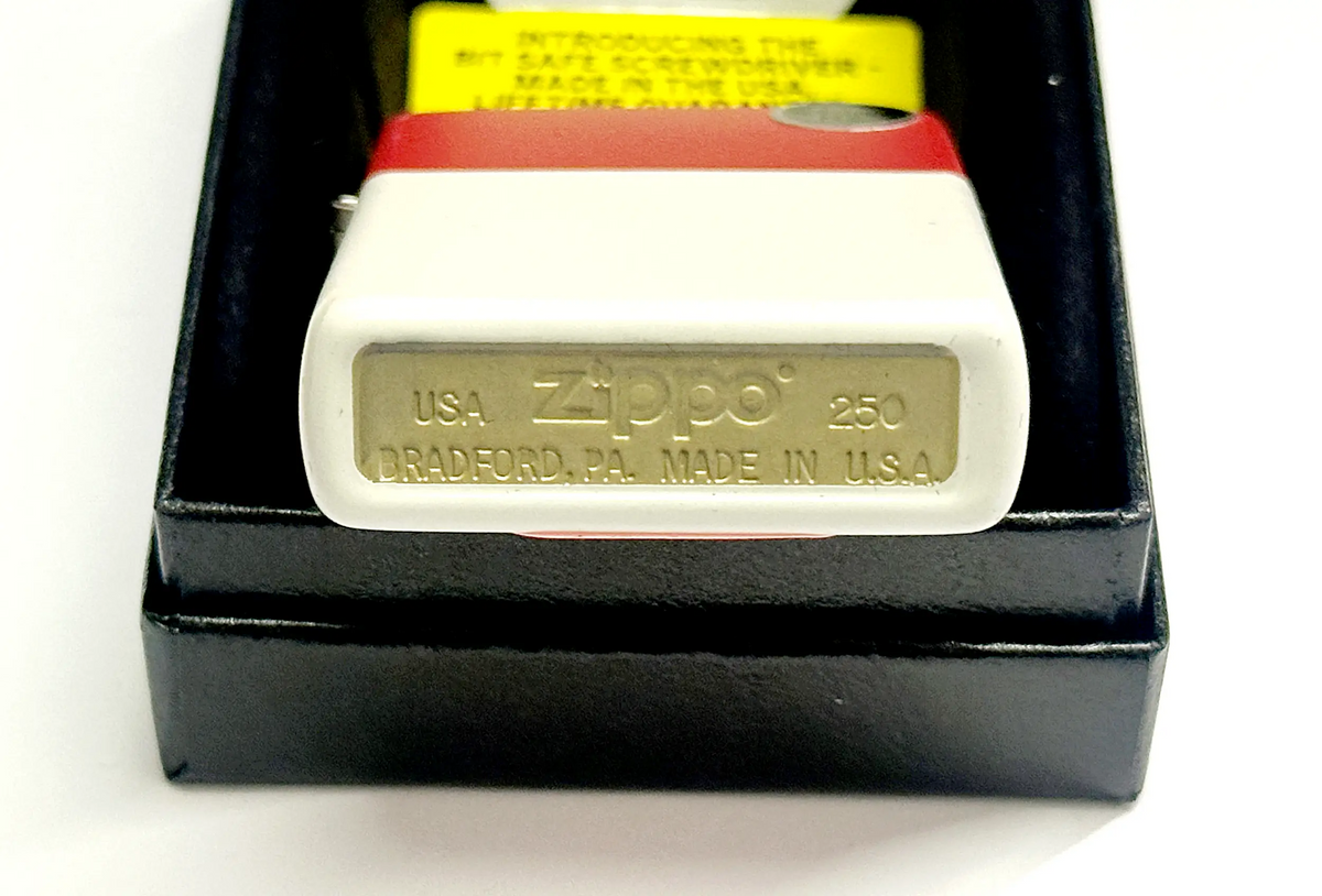 Zippo 47295 America's 250th Anniversary Red Top/White Bottom Zippo Lighter - Hers and His Treasures