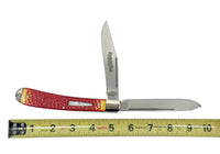 Remington UMC Red and Yellow Delrin Banana Trapper Pocket Knife | USA - Hers and His Treasures