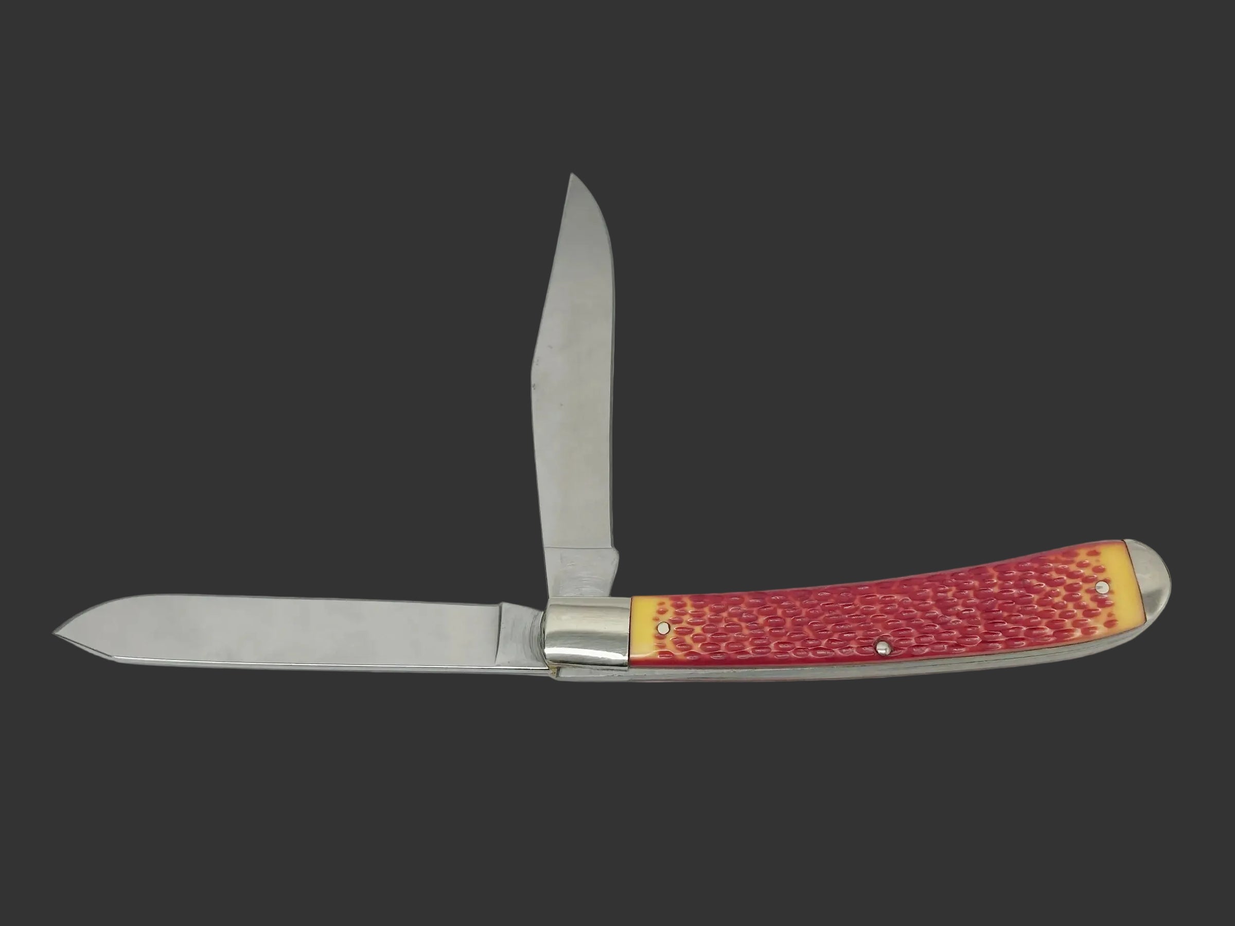 Remington UMC Red and Yellow Delrin Banana Trapper Pocket Knife | USA - Hers and His Treasures