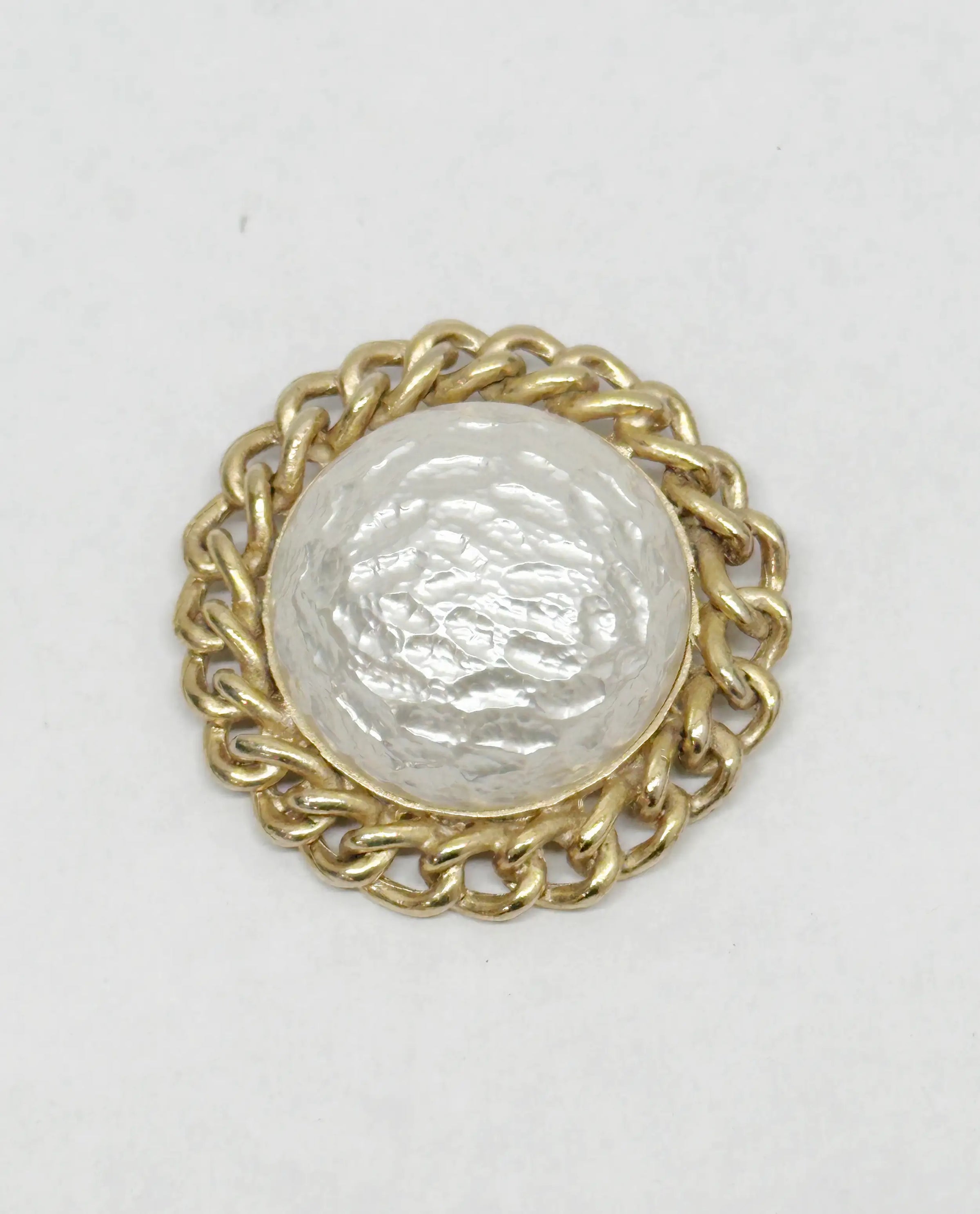 1969 Sarah Coventry Baroque Goddess Pearl Brooch Pin - Hers and His Treasures