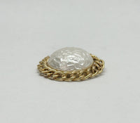 1969 Sarah Coventry Baroque Goddess Pearl Brooch Pin - Hers and His Treasures