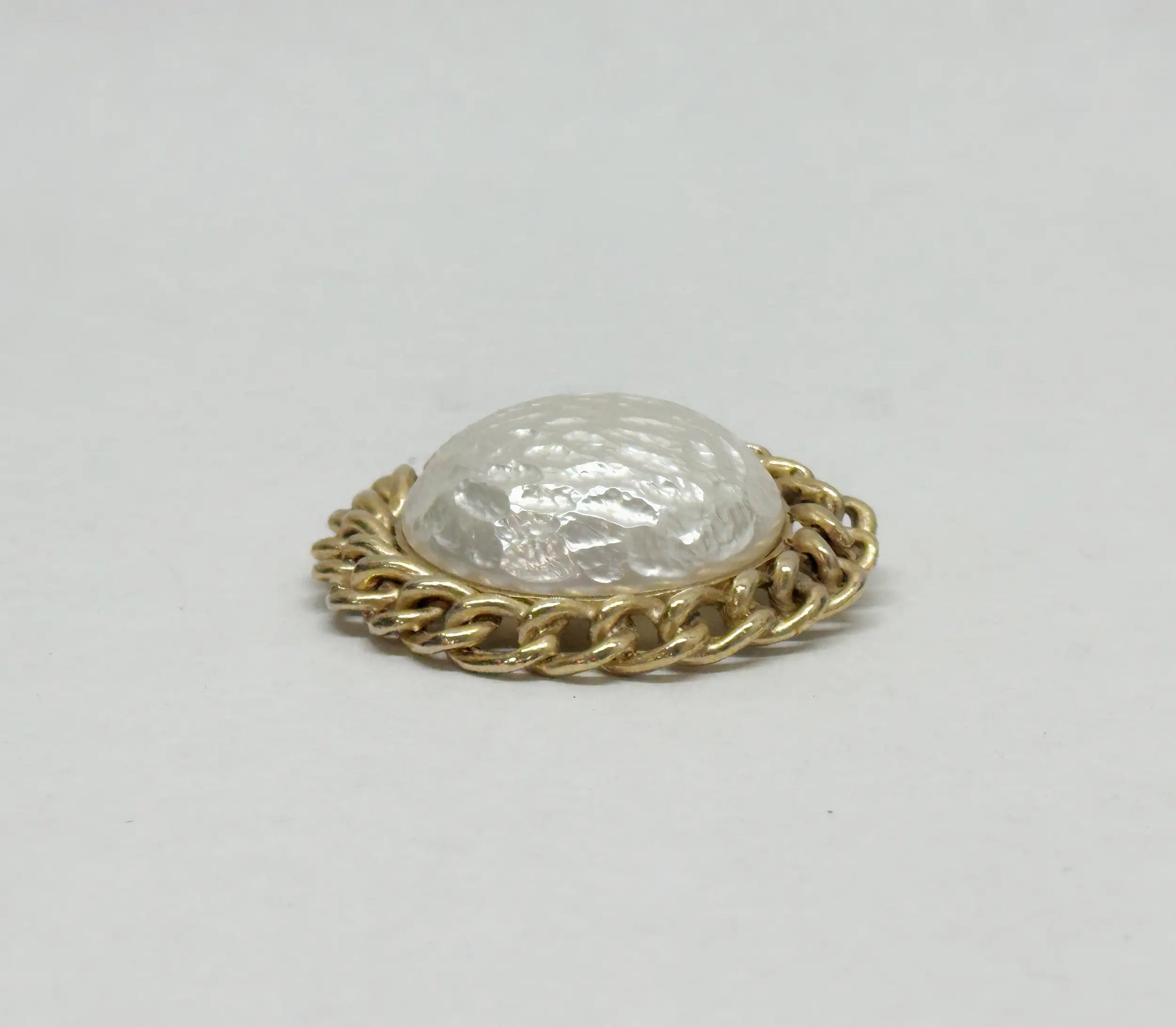 1969 Sarah Coventry Baroque Goddess Pearl Brooch Pin - Hers and His Treasures