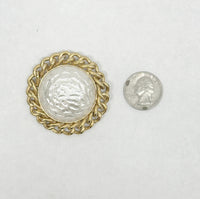 1969 Sarah Coventry Baroque Goddess Pearl Brooch Pin - Hers and His Treasures