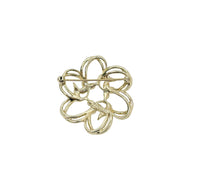 1974 Sarah Coventry Gold Tone Fleurette Brooch Pin - Hers and His Treasures