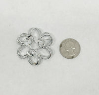 1974 Sarah Coventry Silver Tone Fleurette Brooch Pin - Hers and His Treasures