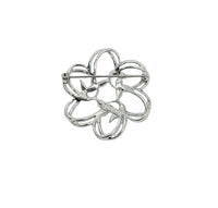 1974 Sarah Coventry Silver Tone Fleurette Brooch Pin - Hers and His Treasures