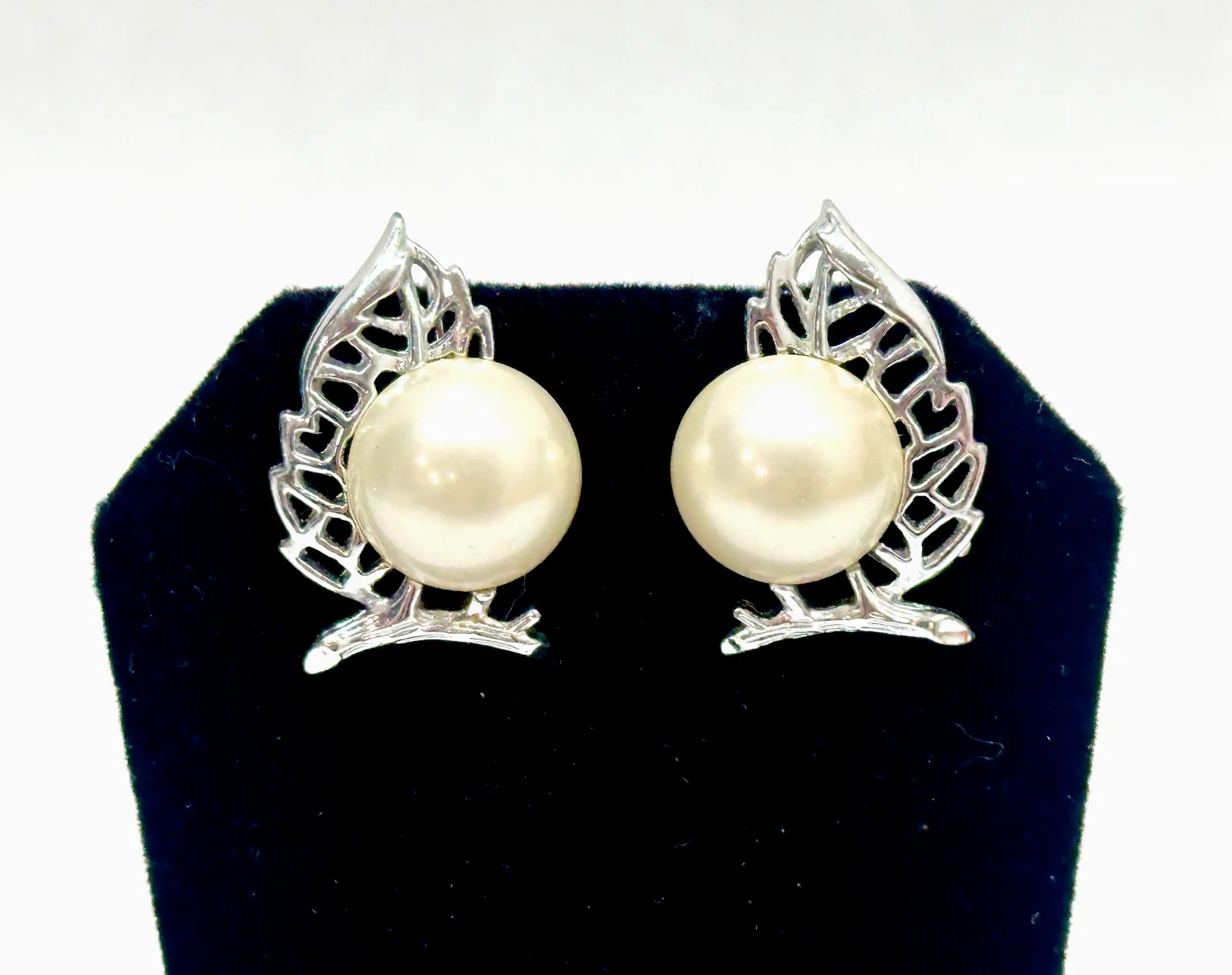 1970's Sarah Coventry Nature's Pearl Clip-On Earrings - Hers and His Treasures