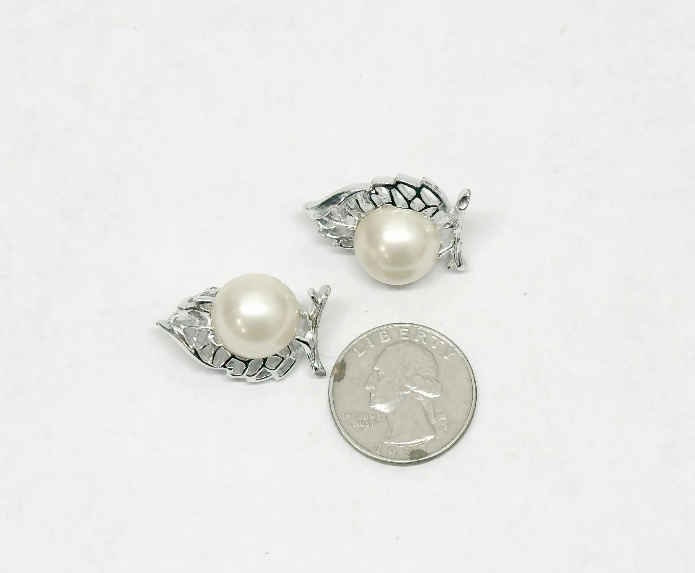 1970's Sarah Coventry Nature's Pearl Clip-On Earrings