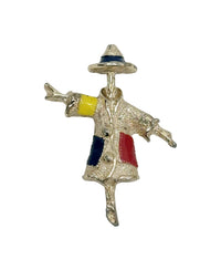 1969 Sarah Coventry Patches Scarecrow Brooch Pin - Hers and His Treasures