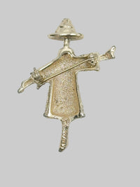1969 Sarah Coventry Patches Scarecrow Brooch Pin - Hers and His Treasures