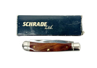 Schrade+ USA LTD 296WC Crimson Birch Woodcraft Series Trapper Knife - Hers and His Treasures