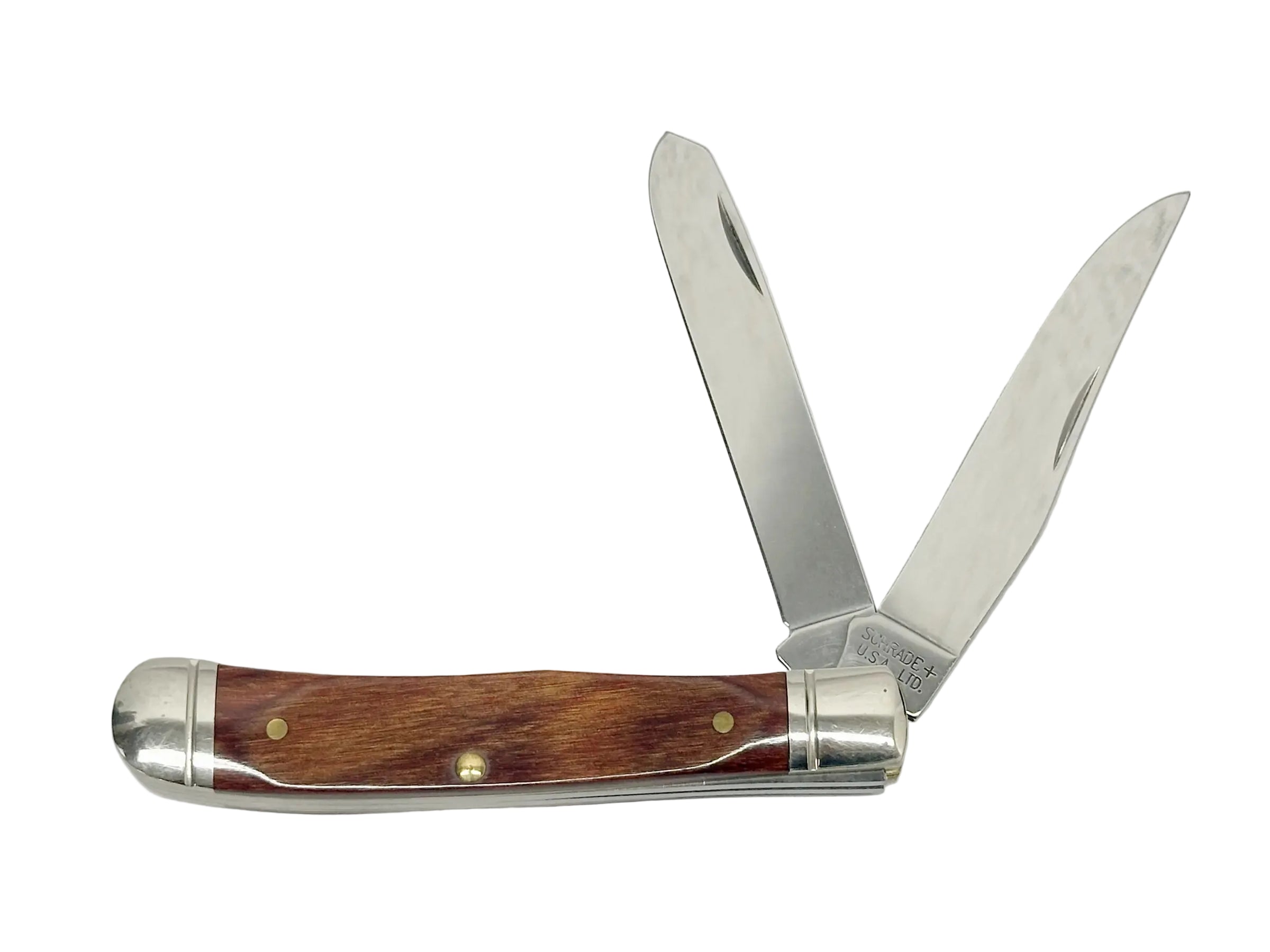 Schrade+ USA LTD 296WC Crimson Birch Woodcraft Series Trapper Knife - Hers and His Treasures