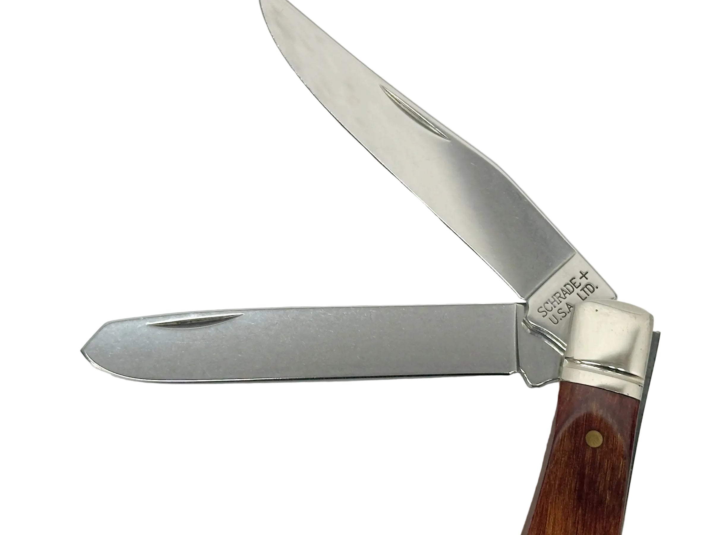 Schrade+ USA LTD 296WC Crimson Birch Woodcraft Series Trapper Knife - Hers and His Treasures