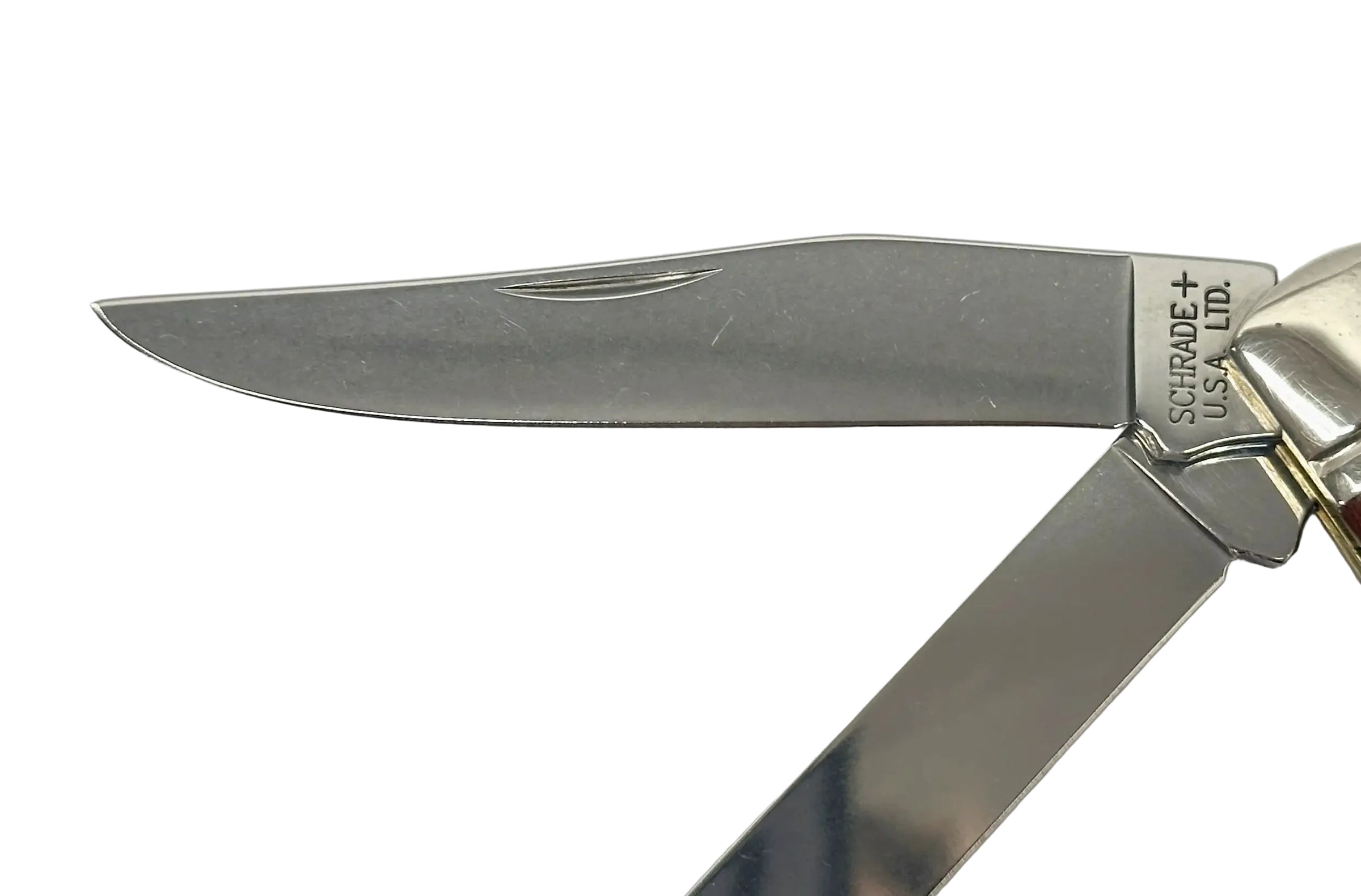 Schrade+ USA LTD 296WC Crimson Birch Woodcraft Series Trapper Knife - Hers and His Treasures