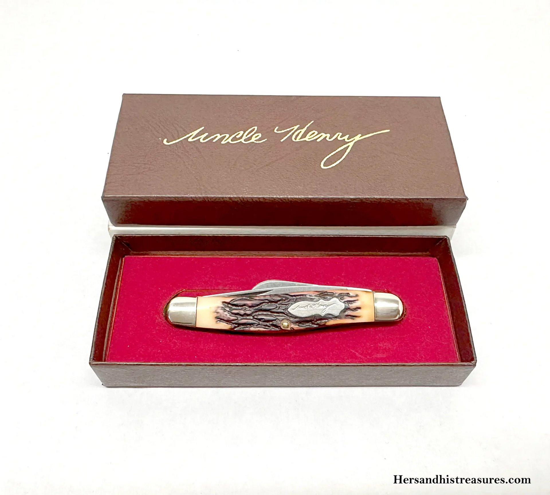 S.C.C.+ USA Schrade 898UH Staglon Stockman Pocket Knife – Hers and