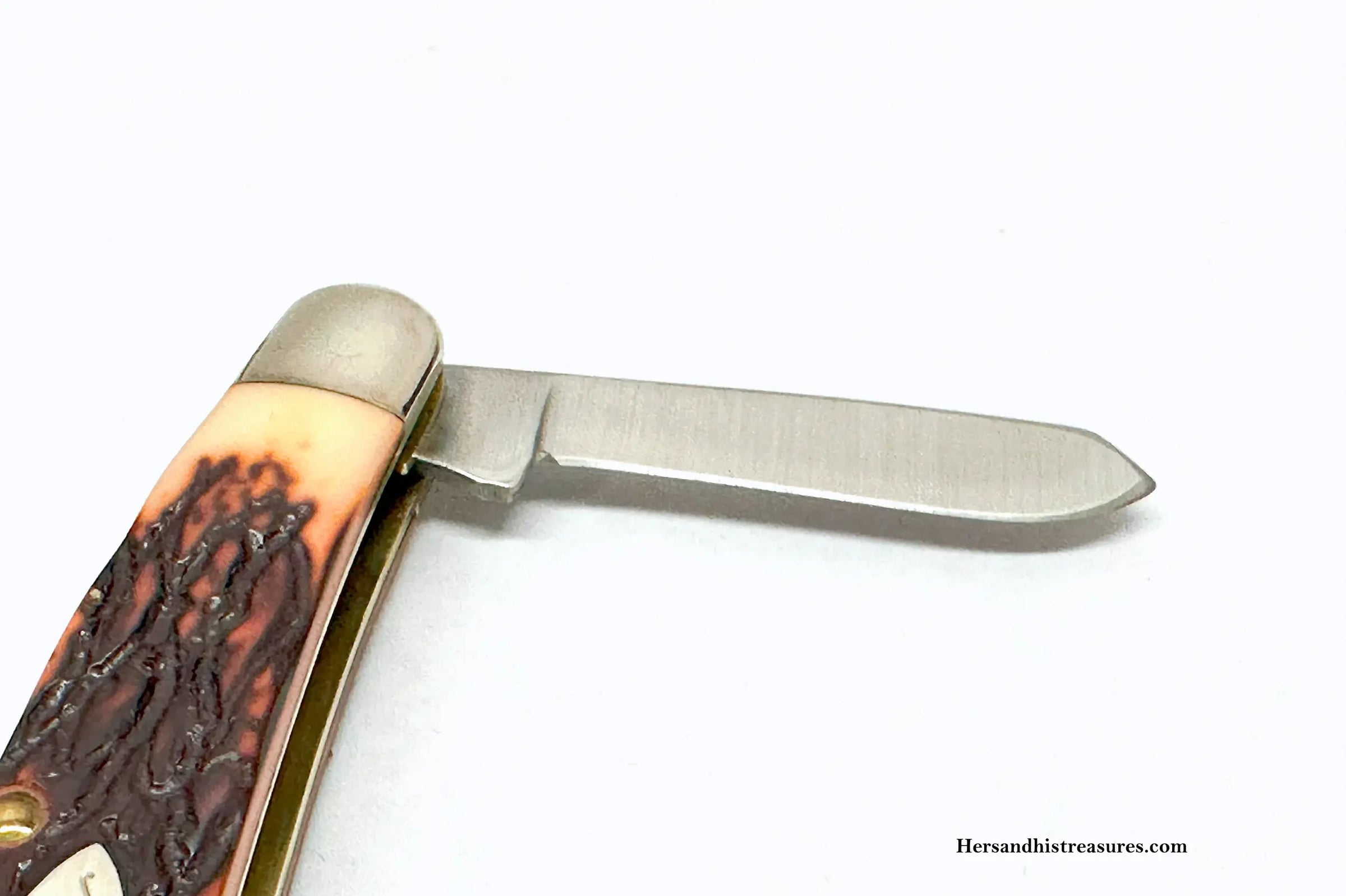S.C.C.+ USA Schrade 898UH Staglon Stockman Pocket Knife – Hers and S.C.C.+ USA Schrade 898UH Staglon Stockman Pocket Knife – Hers and