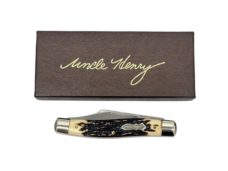 Schrade Uncle Henry 885UH Ranch King Stockman Pocket Knife - Hers and His Treasures