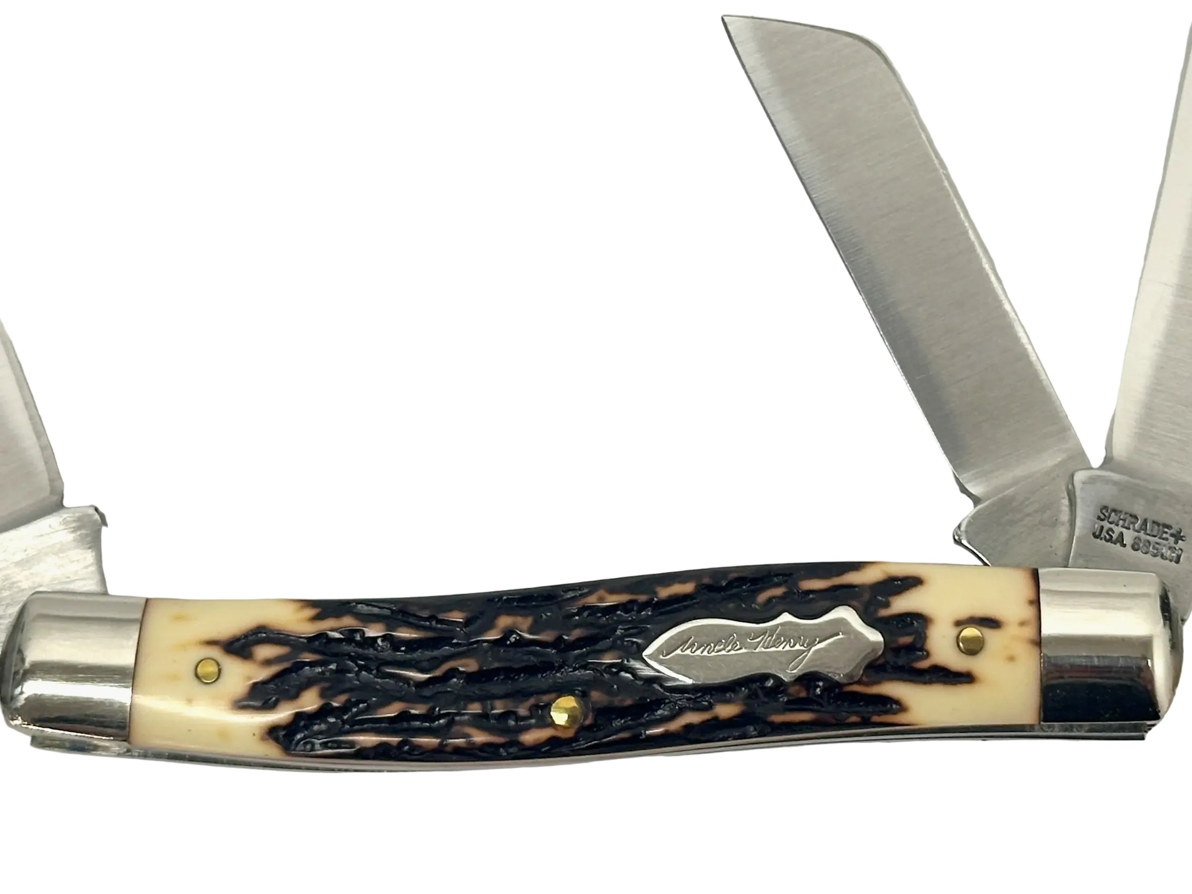 Schrade Uncle Henry 885UH Ranch King Stockman Pocket Knife - Hers and His Treasures