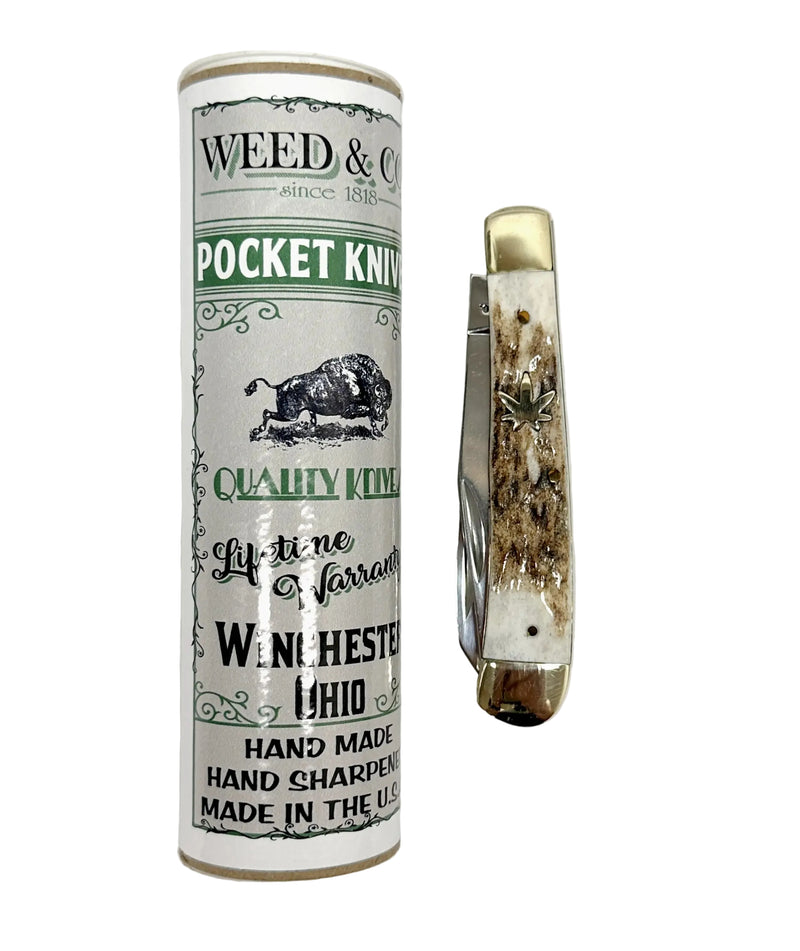 2021 Weed & Co. Stag #6219 Trapper Pocket Knife - Hers and His Treasures