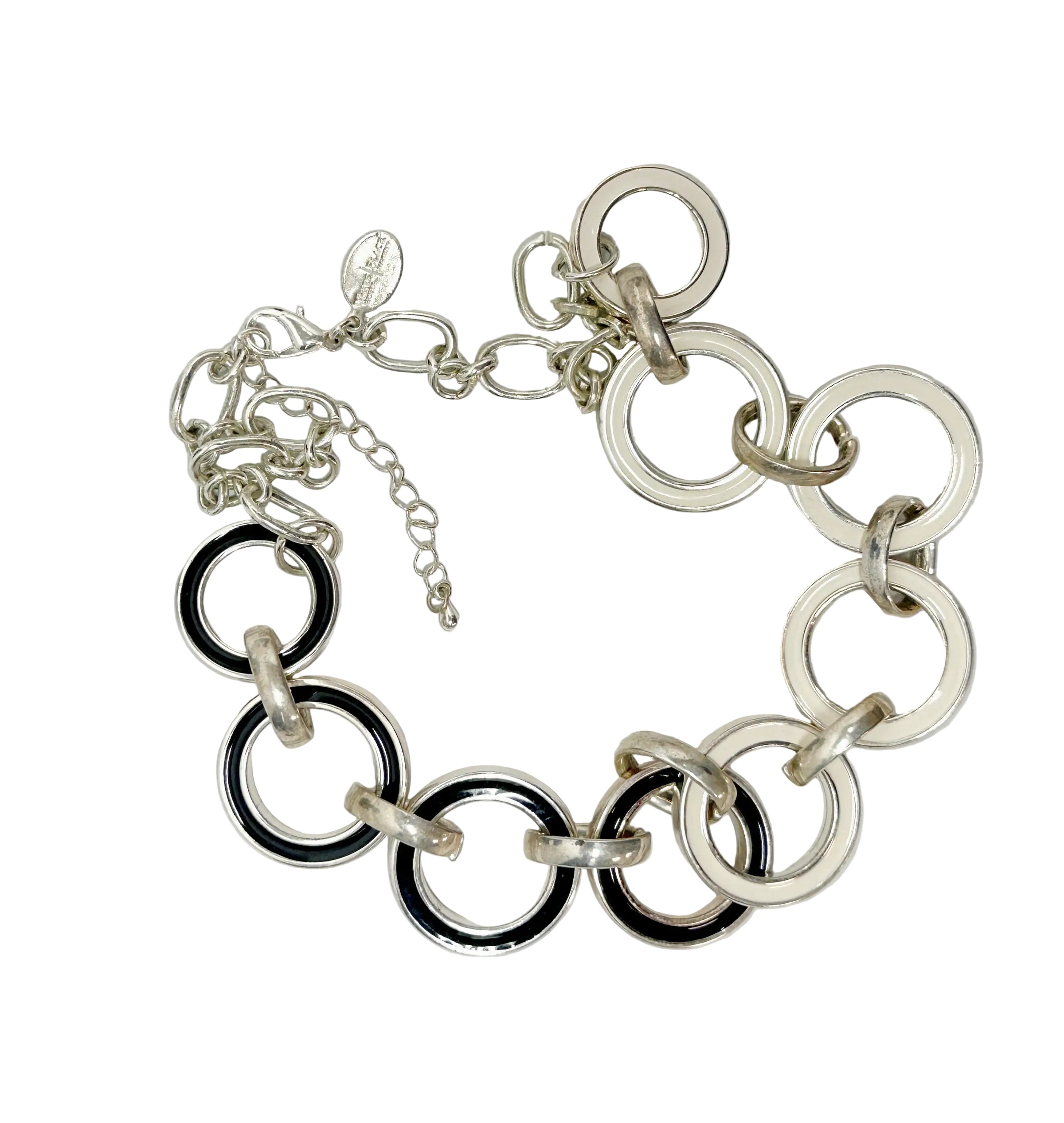 Reversible White House Black Market Chain Link Chunky Necklace - Hers and His Treasures