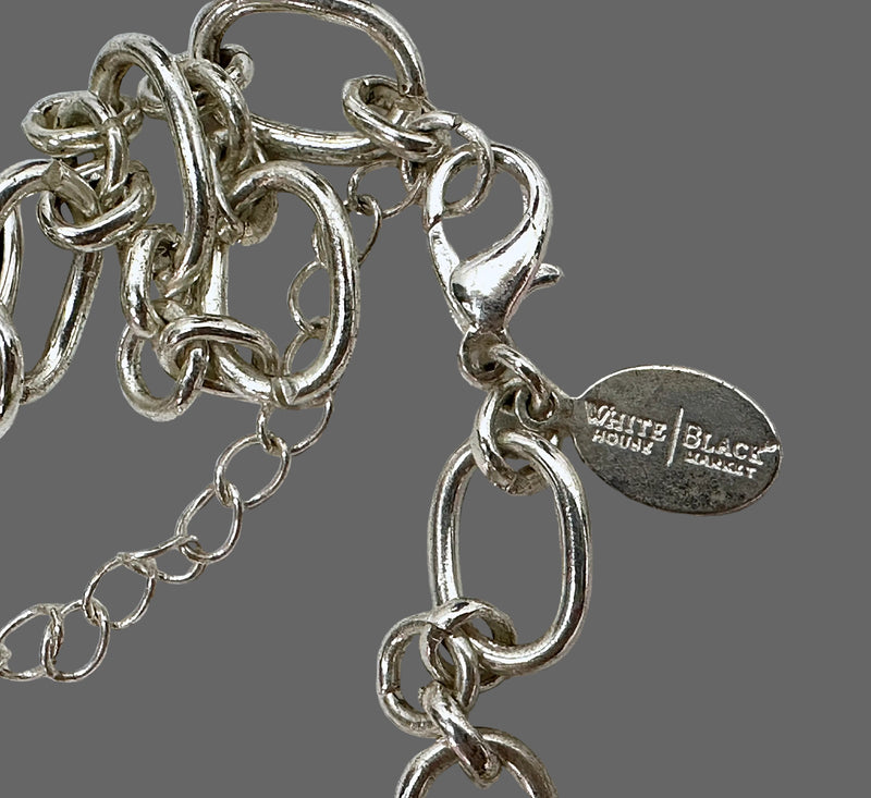 Reversible White House Black Market Chain Link Chunky Necklace - Hers and His Treasures