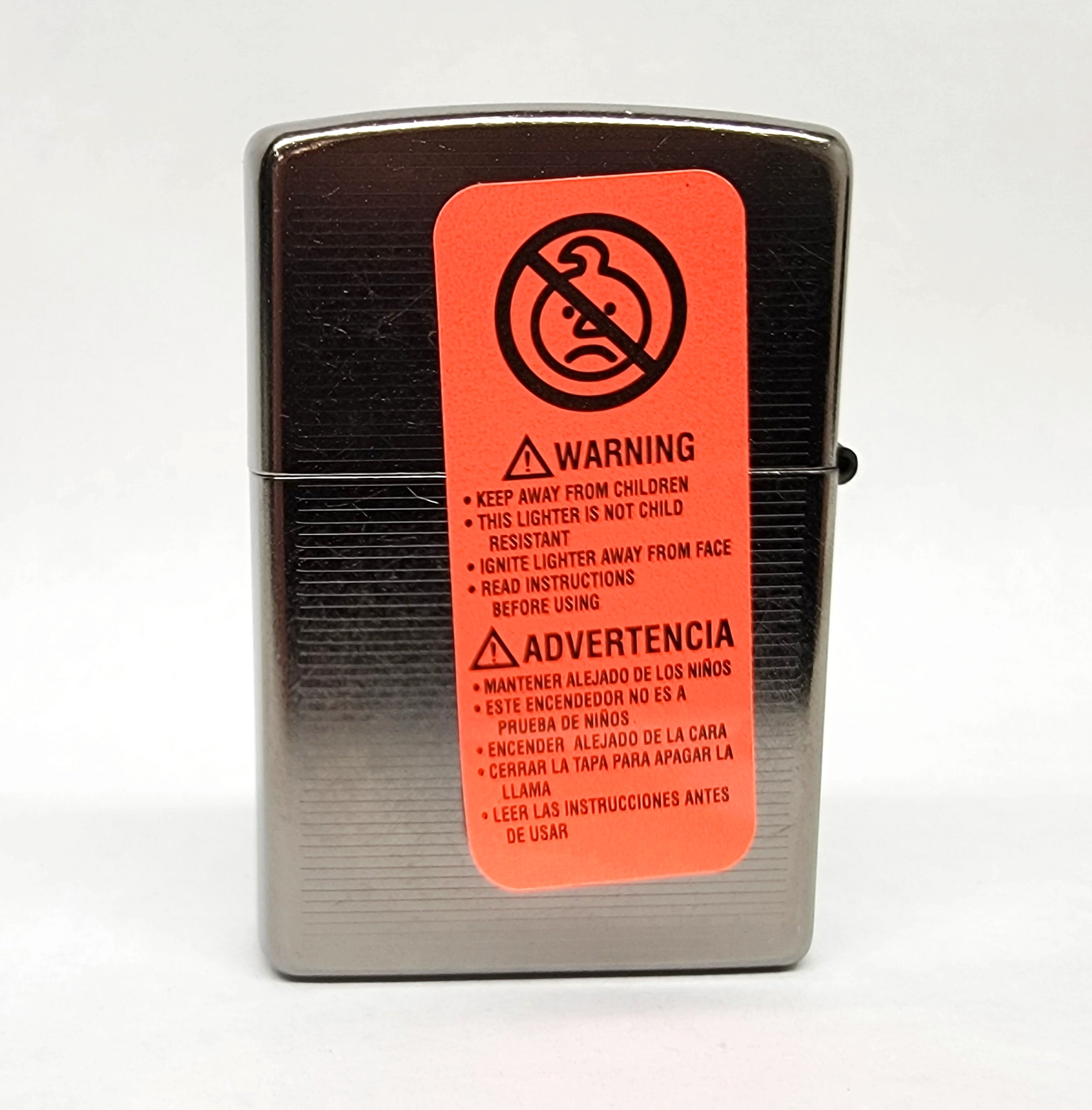 2006 Marlboro Black Ice Street Chrome Horizontal Lines Zippo Lighter