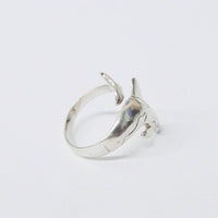Signed JR Dolphin Wrap Around .925 Sterling Silver Ring - Hers and His Treasures