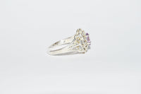 Sterling Silver .925 Amethyst Filigree Ring - Hers and His Treasures
