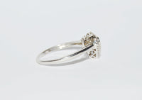 www.hersandhistreasures.com/products/.925 Sterling Silver Heart Shaped Ring with Black Diamonds