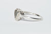 www.hersandhistreasures.com/products/.925 Sterling Silver Heart Shaped Ring with Black Diamonds