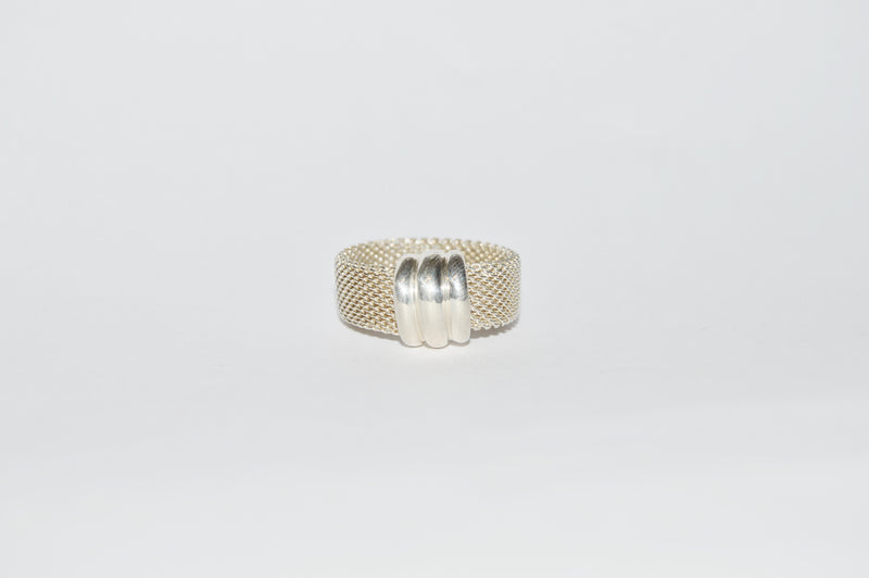 ESPO/SIG Sterling Silver .925 Mesh Band Ring www.hersandhistreasures.com/collections/sterling-silver-jewelry