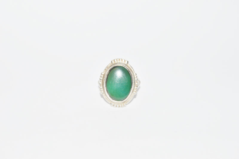 Jade .925 Sterling Silver Ring