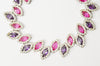 Charles Winston CWE Pink Sapphire And CZ .925 Sterling Silver Bracelet