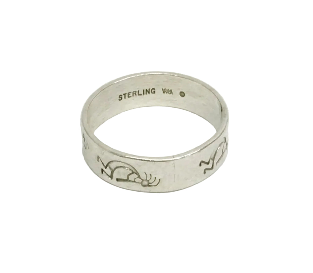 Wheeler Manufacturing of Lemmon Kokopelli Band Ring Hers and His Treasures