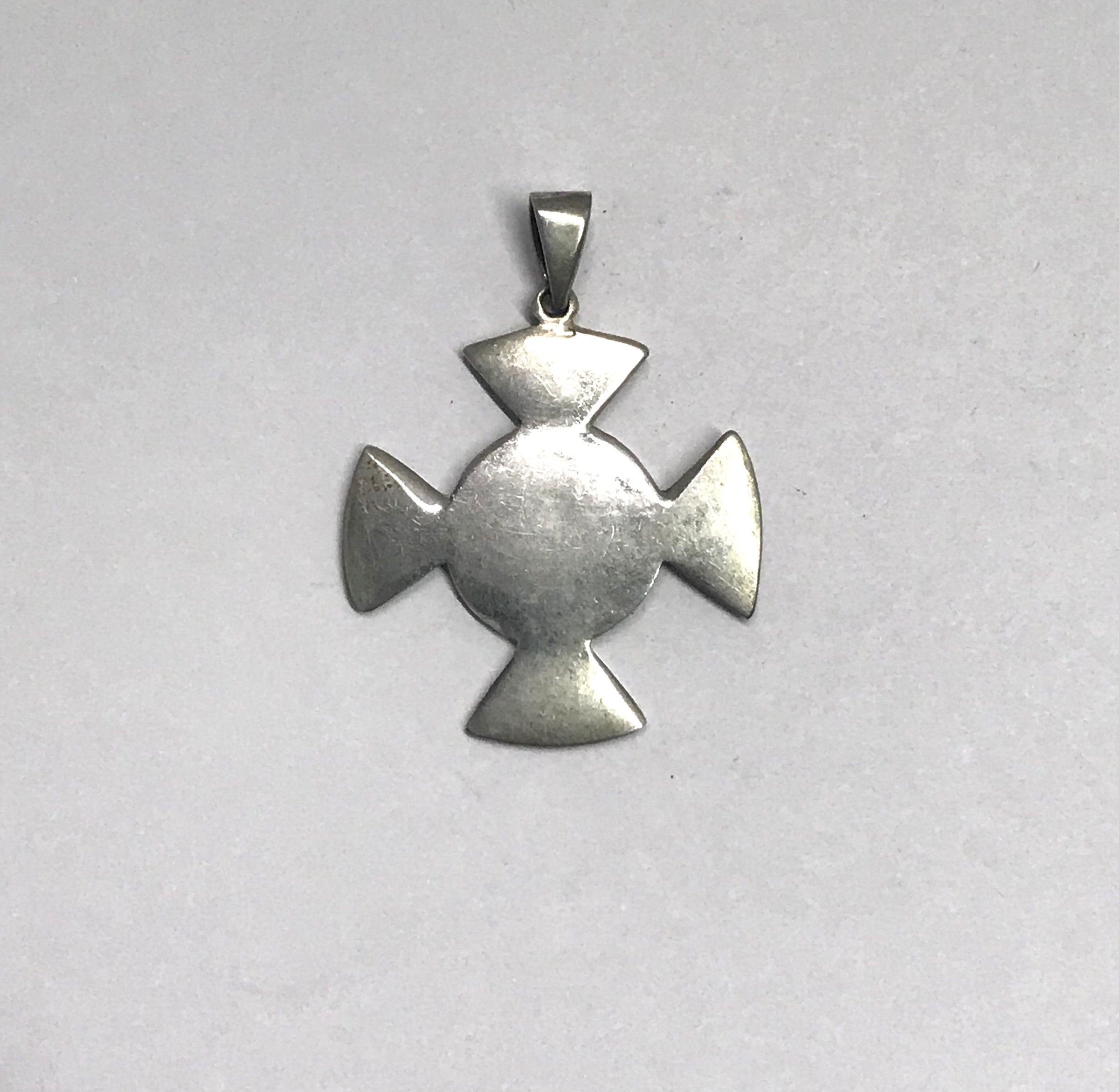Celtic Cross Trinity Knot Sterling Silver Necklace Pendant