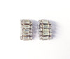 Vintage 1940's Clear Rhinestone Clip-On Earrings - Hers and His Treasures