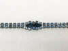 Vintage Blue Crystal Rhinestone Multi-Strand Bracelet - Hers and His Treasures