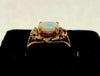 Vintage Oval 1.5 Carat Natural Opal 10K Yellow Gold Ring AJ - Hers and His Treasures