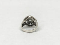 Sterling Silver CZ Ring Signed C^A - Hers and His Treasures