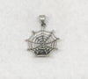 Sterling Silver Spiderweb Pendant 1 1/2" - Hers and His Treasures